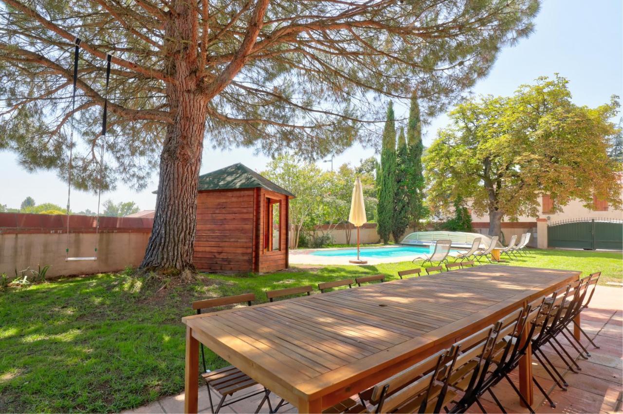 Ambres Gite La Grappe Occitane - 14 Personnes - Piscine Privee מראה חיצוני תמונה