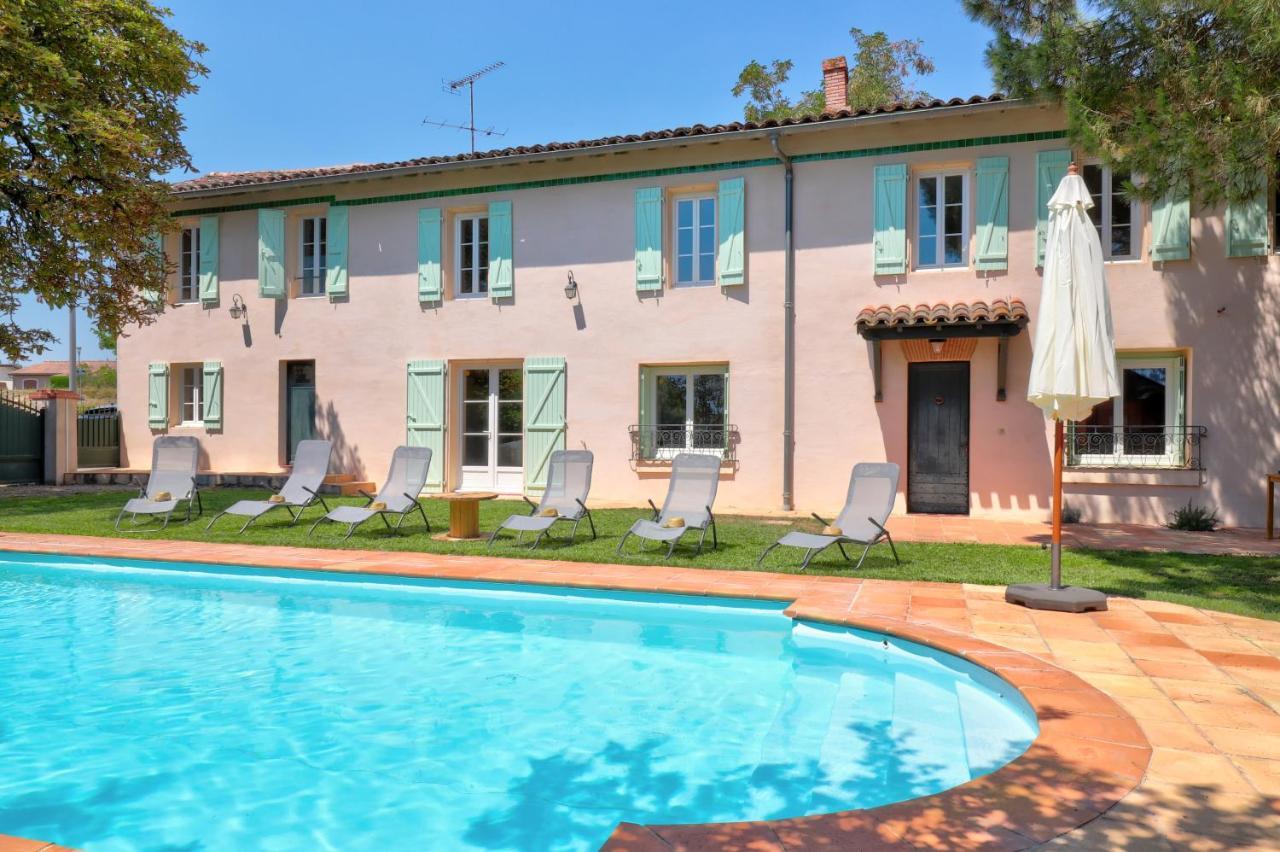 Ambres Gite La Grappe Occitane - 14 Personnes - Piscine Privee מראה חיצוני תמונה